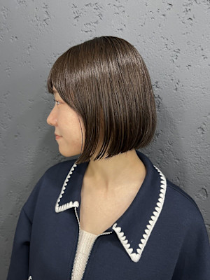 パツっとボブタンバルモリ韓国ヘア池袋