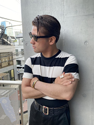 ウルフアッシュブラックカルマパーマベリーショート