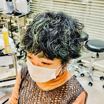 ハイライト×MIXパーマ