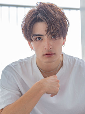 【小久保style】韓国マッシュニュアンスパーマグレーベージ