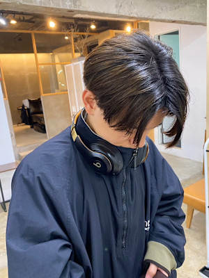 刈り上げセンターパート