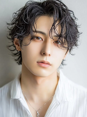 メンズ パーマ 髪型 松原