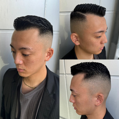 ハイフェード×アイロンパーマ