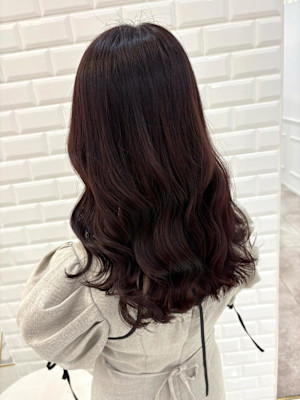 イルミナカラーで艶のあるピンクラベンダー＊まゆ