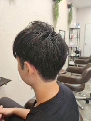 メンズカット/パーマ/グレイカラー/鎌取駅/韓国風/白髪染め