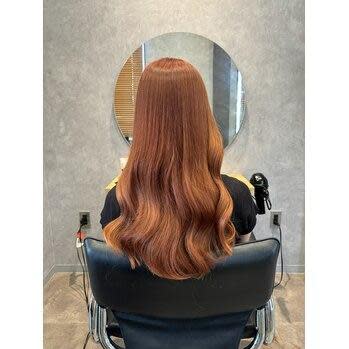 外巻き・ロングヘアー