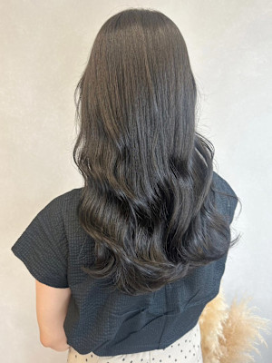 ニュアンスカラーオリーブグレー＊ブリーチなし透明感カラー