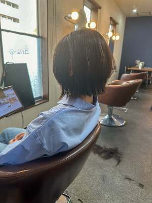 切りっぱなしボブ
