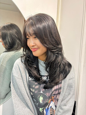 レイヤーカット/海外風レイヤーカット/ザクザクレイヤーカット