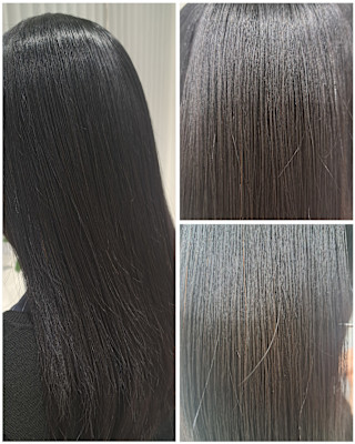 黒髪！ツヤ感と潤いUP♪