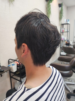 メンズカット/パーマ/グレイカラー/鎌取駅/韓国風/白髪染め