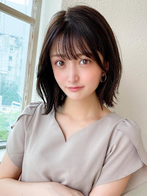 30代/40代/小顔/前髪/イメチェン/ショートボブ