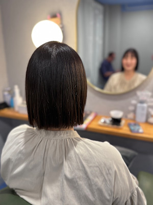 #タッセルボブ　#ヘイリーボブ　#ボルドーグレージュ