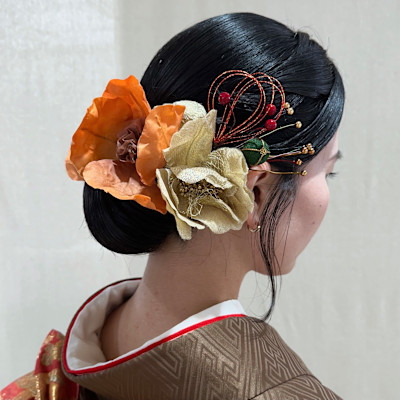 ヘアセット　和装アレンジ