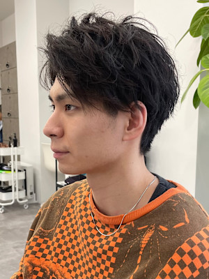 大人ツーブロックショート