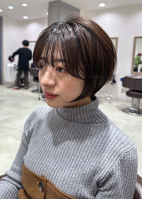 三軒茶屋_レディース_ショート_丸みショート_ショートボブ