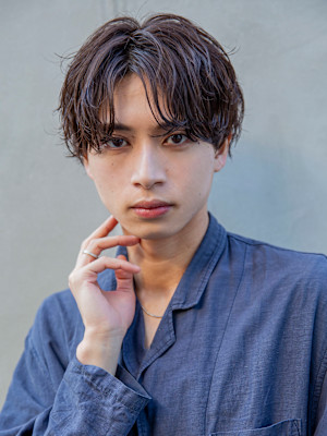 【小久保style】韓国マッシュニュアンスパーマグレーカラー