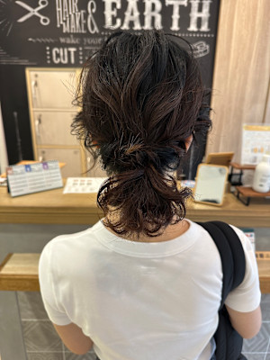 三軒茶屋_ヘアアレンジ_ヘアセット_シニヨン_ふんわり