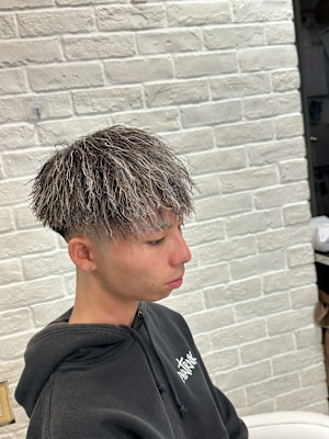 フェードマッシュ×ツイストスパイラル×メッシュ