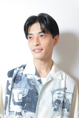 爽やかビジネスショートセンターパート韓国マッシュ