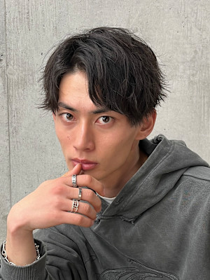 アップバング/2wayスタイル/刈り上げマッシュ