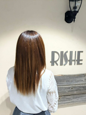 髪質改善ストレートロング