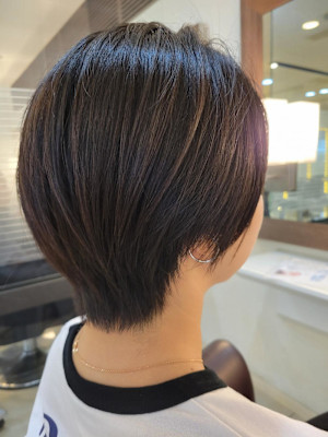 丸みショートボブ　絶壁解消ショートボブ
