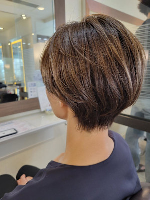絶壁解消ショートボブ