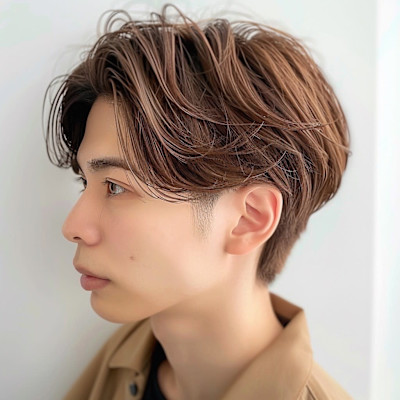 メンズ パーマ ツー ブロック 40 代 松原