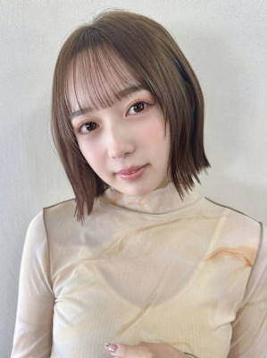 くびレイヤー/フレンチカジュアル/アースカラー/韓国ヘア