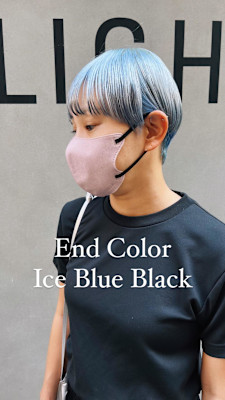エンドカラーアイスブルーブラック