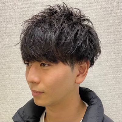 王道刈り上げマッシュ