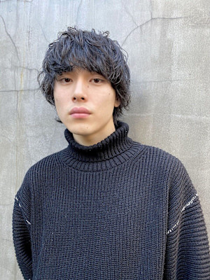 マッシュショートパーマ