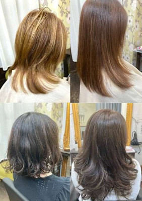 髪に優しいカラー　マニキュア　ハイライト　オーガニックカラー