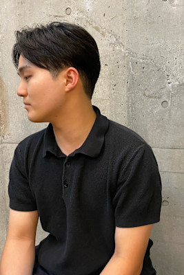 センターパート　ツーブロック　刈り上げ　代官山　中目黒