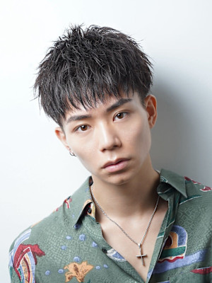 2WAYバングツーブロックショートマッシュ就活ヘア