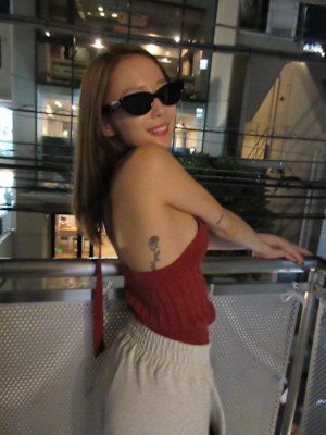 切りっぱなしボブ エアリーロング 美髪ピンクブラウン