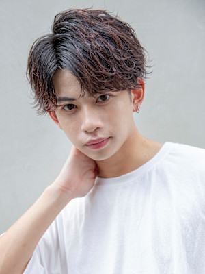 【小久保style】韓国マッシュニュアンスパーマダークカラー