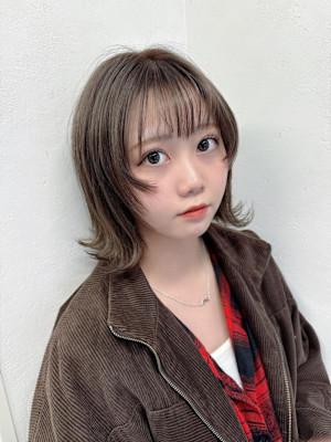 ミルクティベージュカラー♪きりっぱなしボブ♪