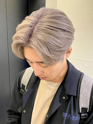 【SOLVER 南】ホワイトベージュ/センターパート