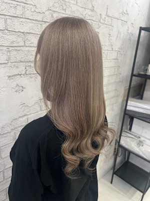 ミルクティーベージュグレージュブリーチダブルカラー池袋