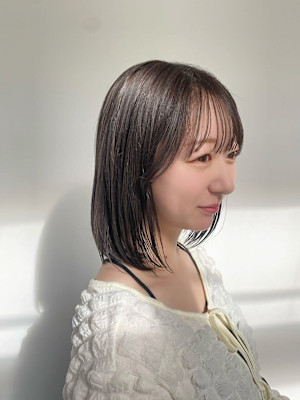 【SOLVER 佐藤】ボブ×透明感グレージュ