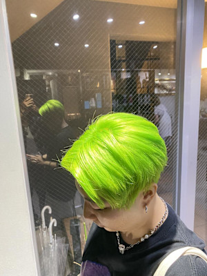 切りっぱなしボブ エアリーロング 美髪ピンクブラウン