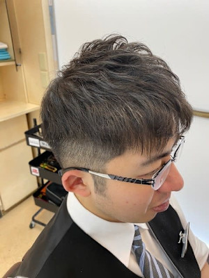 シャドーフェード×ポイントパーマ