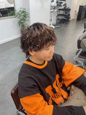 ウルフパーマ/メンズウルフ/ショートウルフ