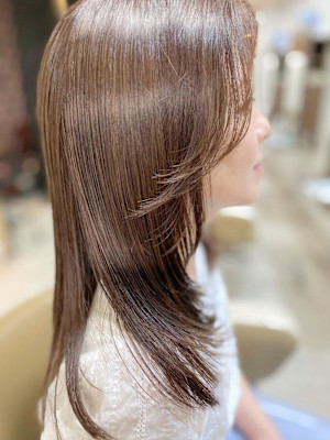 秋色透明感カラーくすみベージュ20代30代40代