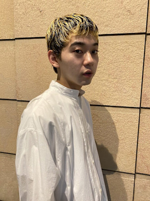 メンズ/メンズカット/ブリーチ/ダブルカラー/眉毛/韓国