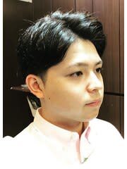 メンズ　７：３ツーブロックショート