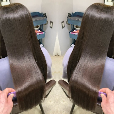 髪質改善ロングストレート【高田馬場　lok】