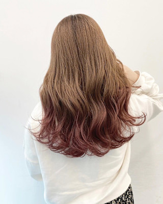 ハイトーンピンクグラデーション